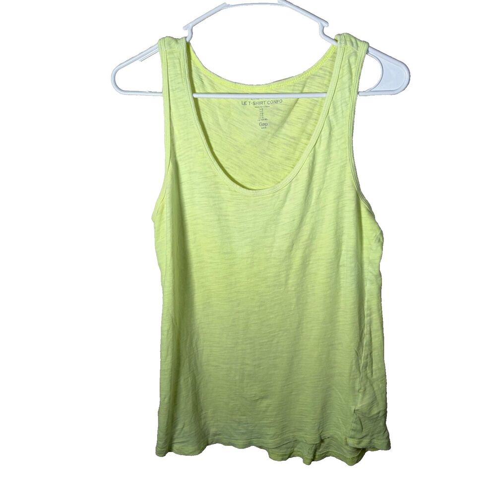 Gap Tank Top Women's Small Neon Easy Tee Sleeveless Scoop Neck Shirt Basic